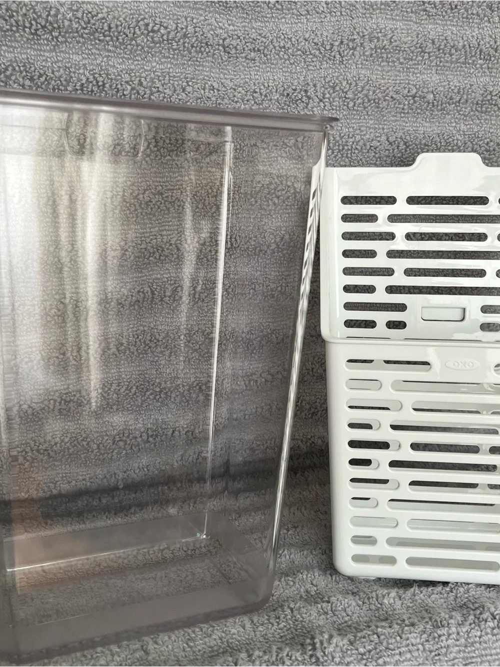 OXO White and Clear Herb Keeper for Refrigerator